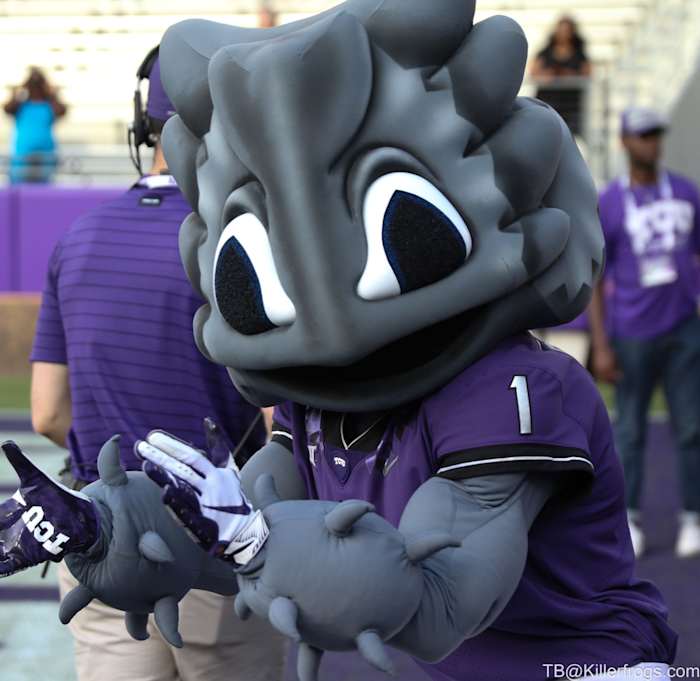 TCU Spring Game_Super Frog_Purple